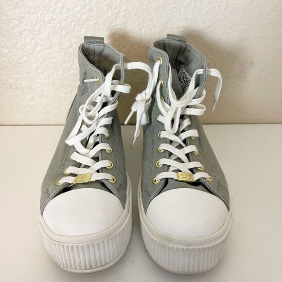 PF Flyers Allston high top retro women’s sneaker green Canvas 7 - Picture 9 of 16